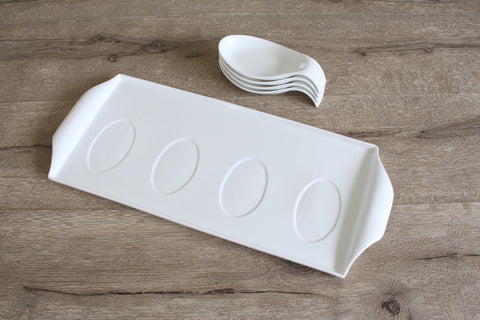 Fish Saucer Set with Tray
