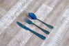 Classic 12 or 18 Piece Dessert Cutlery Blue
