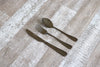Classic 12 or 18 Piece Dessert Cutlery Matte Black