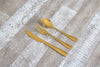 Classic 12 or 18 Piece Dessert Cutlery Shiny Gold