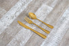 Classic 12 or 18 Piece Dessert Cutlery Shiny Gold