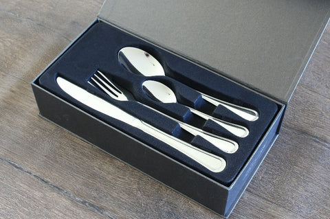 Edge Cutlery Set Silver 16 pcs