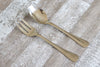 Classic 2 Piece Salad/Serving Set Shiny Silver