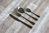 Classic 16 or 24 Piece Table Cutlery Matte Black