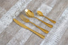 Classic 16 or 24 Piece Table Cutlery Shiny Gold