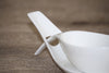 q tableware curvy arm bowl cross view